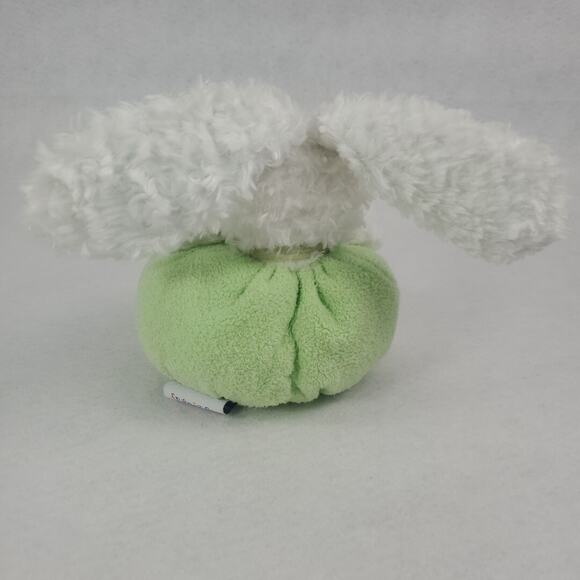 Friendzies Bunny Rabbit Plush White Green 6 Inch Target 2001 Stuffed Animal Toy - Picture 5 of 8